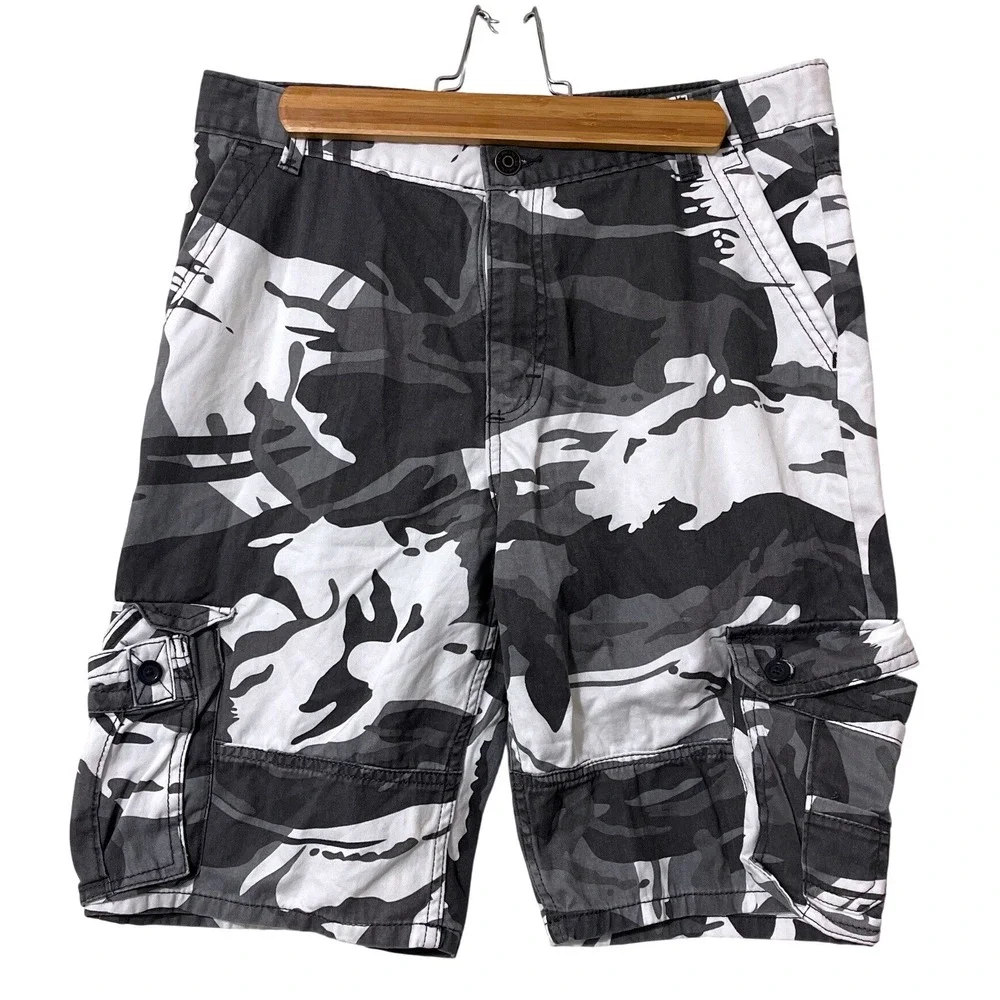 Wrangler Jeans Co Cargo Shorts Camo Casual Summer Utility Grunge Boys 14 Husky‎